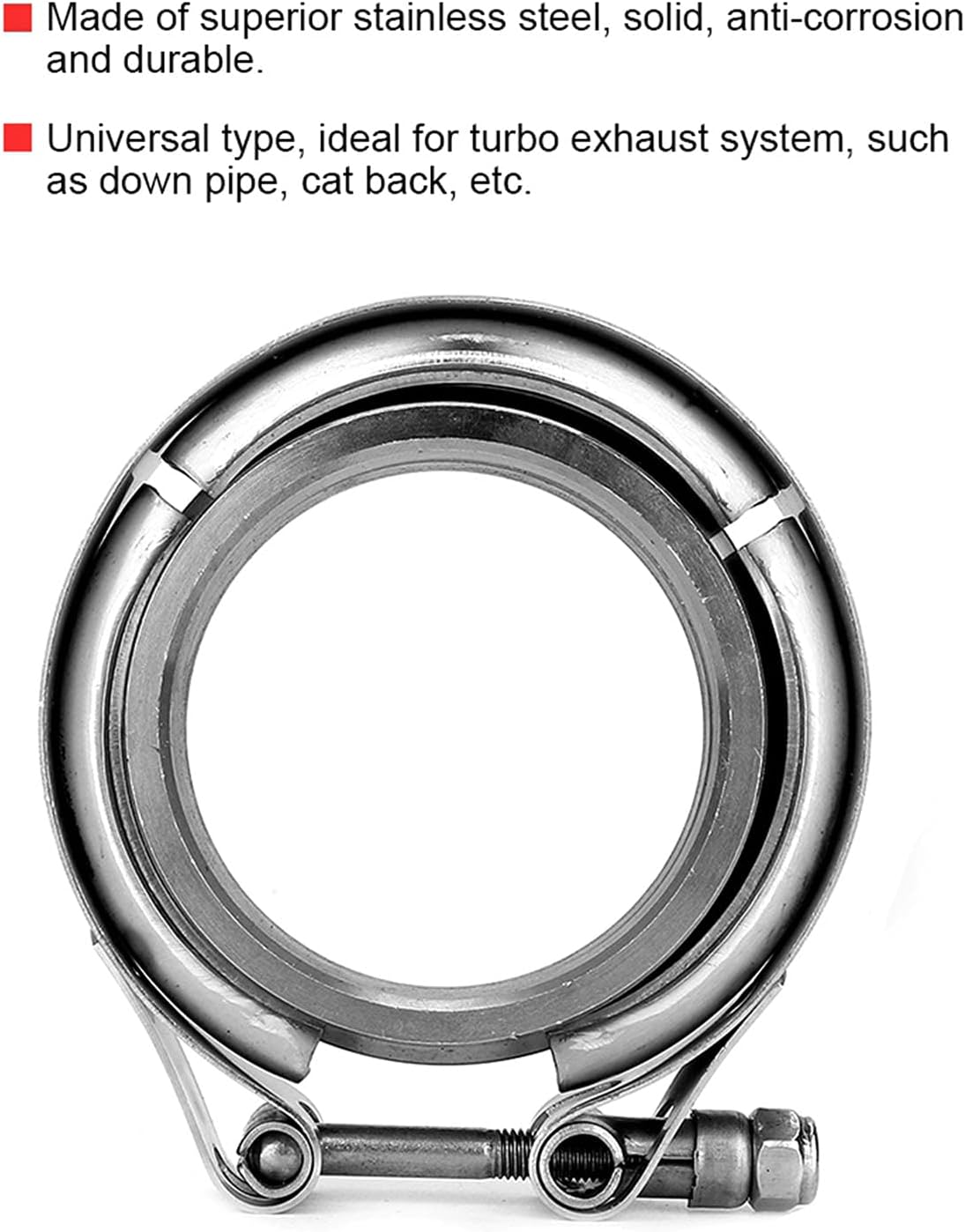 Detalle 2 de KIMISS Turbo Exhaust V-Band Clamp Kit 2.5