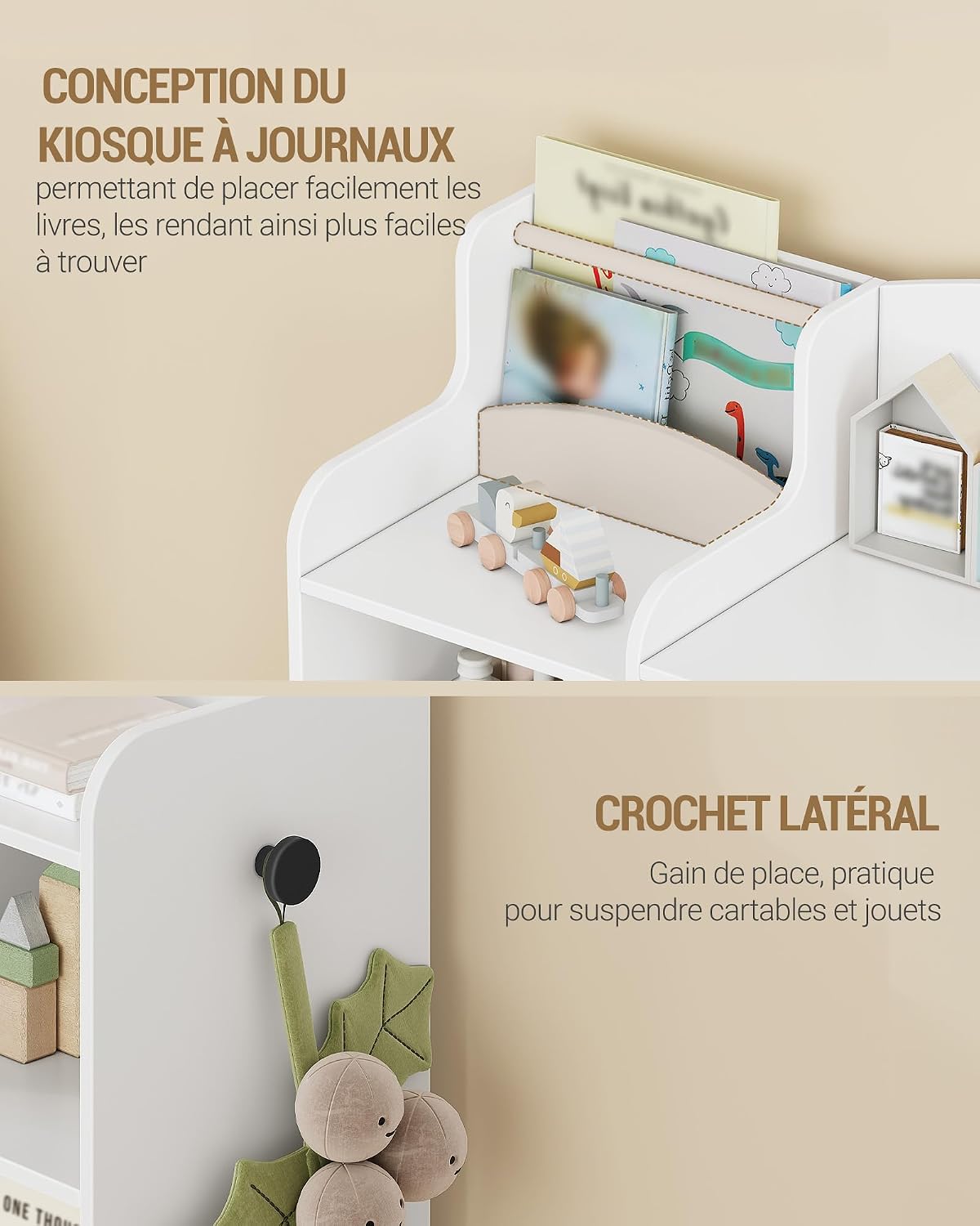 Thumbnail 4 de Hzuaneri Libreria per Bambini 110 cm Bianco