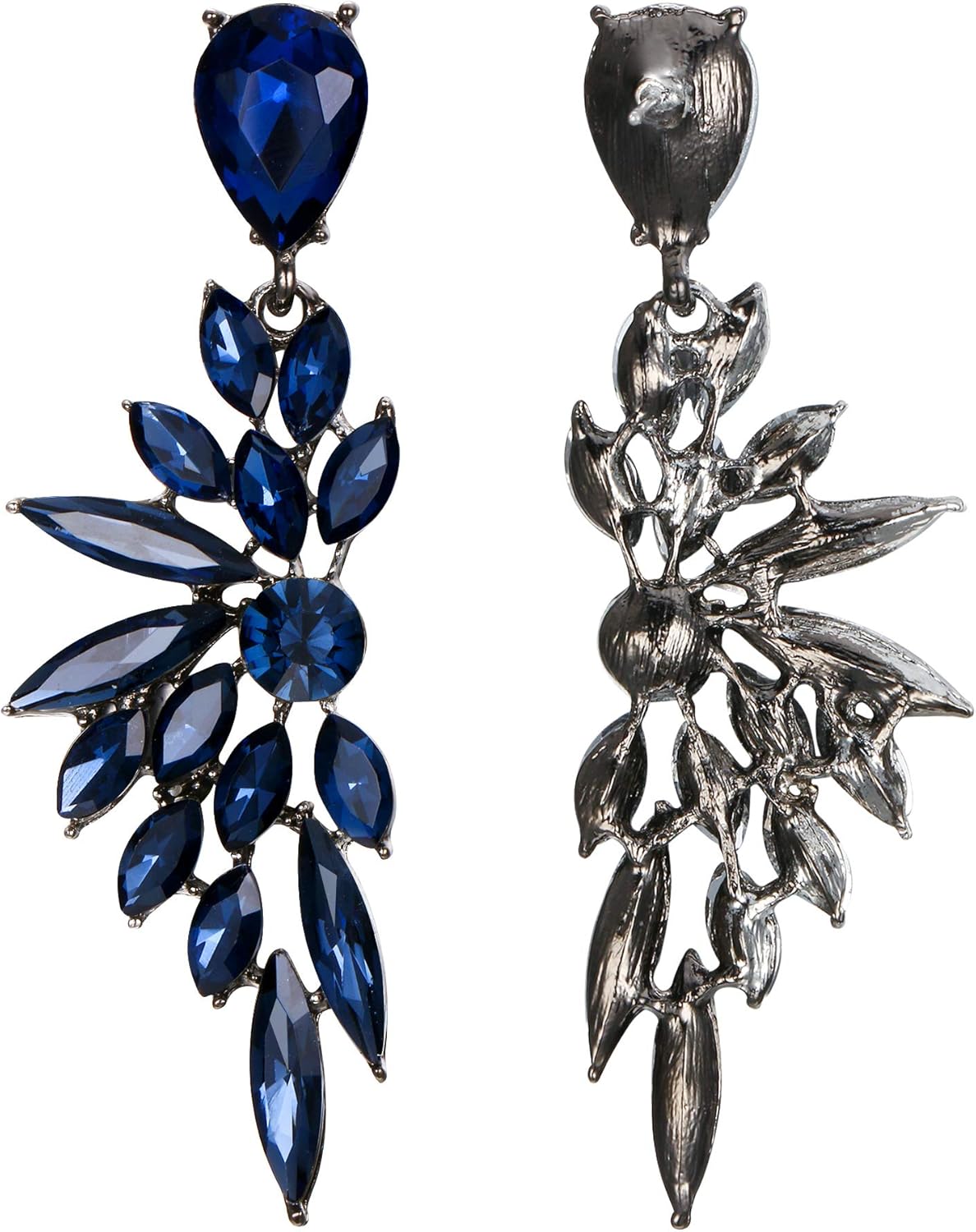 Thumbnail 1 de Boucles d’oreilles Clearine pendant aile en cristal et strass pour femme