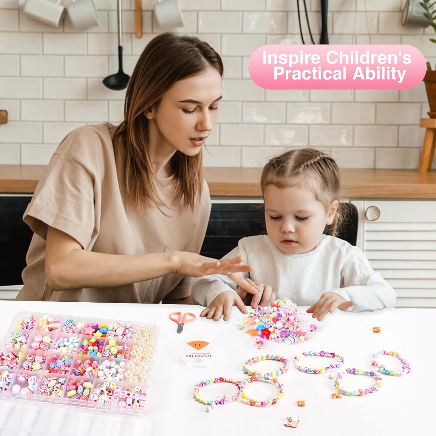 Thumbnail 4 de Amteker Bracelet Making Kit 550 beads