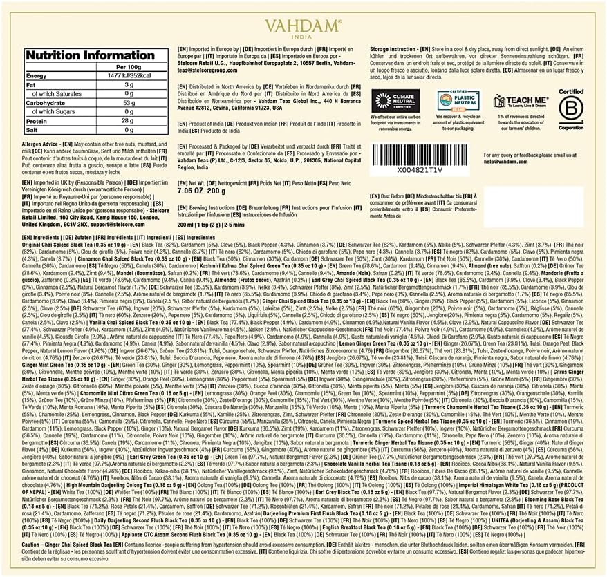 Thumbnail 8 de VAHDAM ☕ Caja de Regalo con 24 Tés de Hojas Surtidas