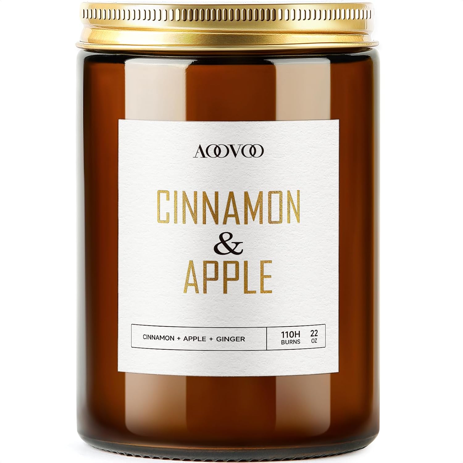 Detalle de AOOVOO Vanilla Coconut Candle - 22oz Large Soy Aromatherapy Candle