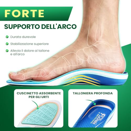 Thumbnail 1 de PCSsole Solette Ortopediche Migliorate con Cuscinetto in Bagassa – supporto plantare e comfort tutto il giorno
