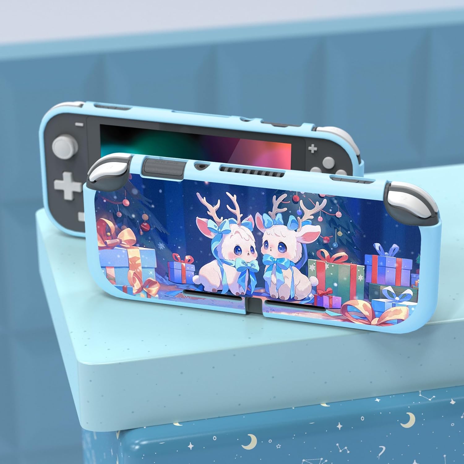 Thumbnail 3 de playvital Santa Deer Custom Protective Case for Nintendo Switch Lite