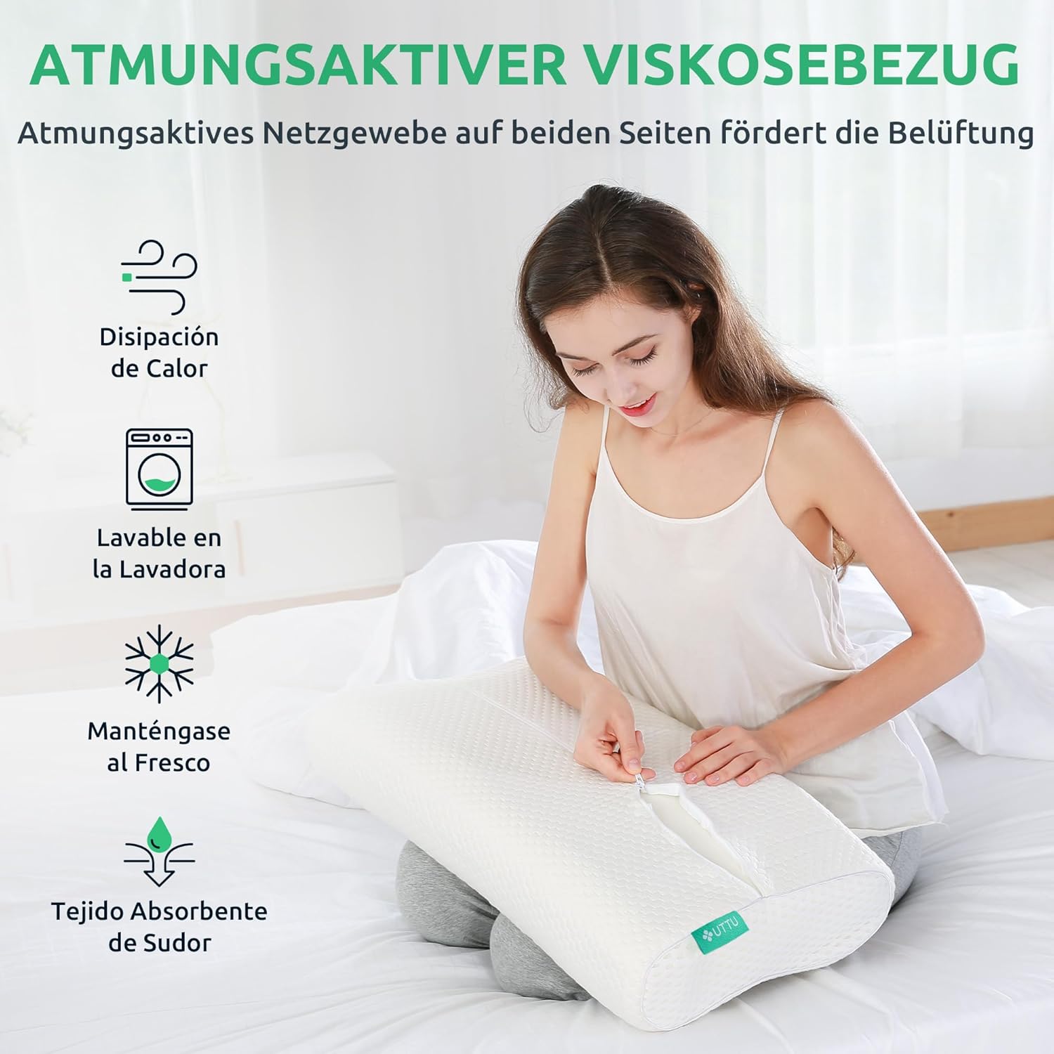 Thumbnail 4 de UTTU Memory Foam Kissen 60x36x13/11cm