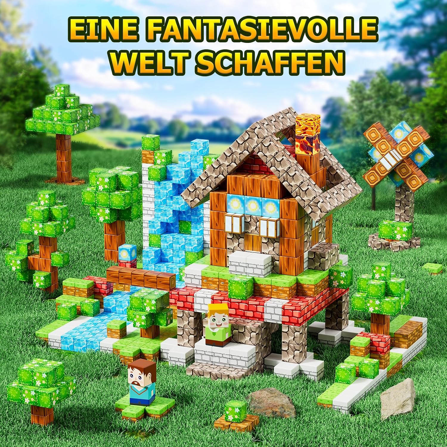Thumbnail 6 de Vefosafe Magnetische Bausteine 150 Teile