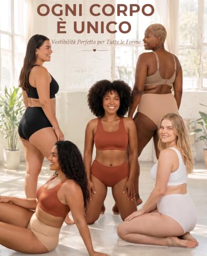 Thumbnail 4 de ALL OF SHE Confezione da 5 Mutande da Donna a Vita Alta — Senza Cuciture, XS-3XL