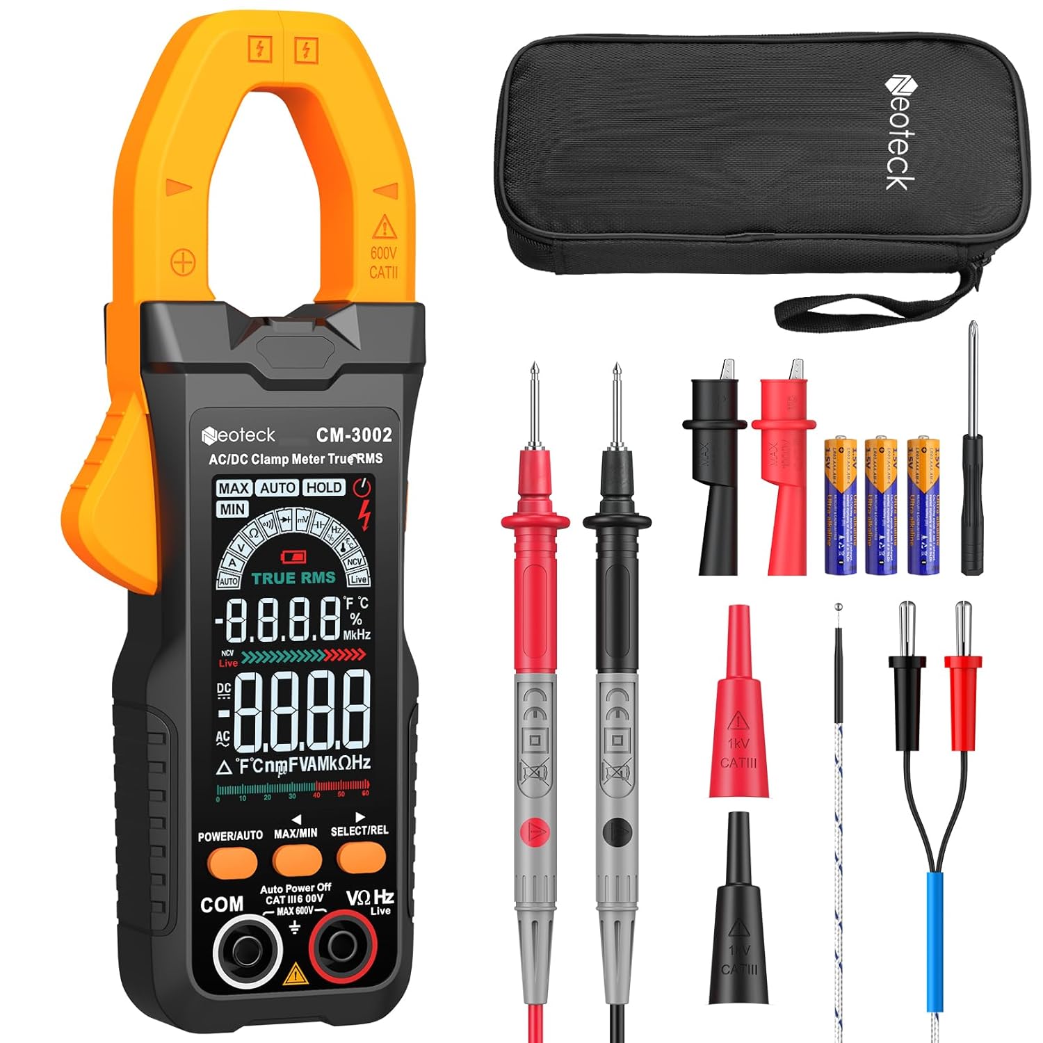 Detalle de Neoteck smart clamp meter 800A TRMS