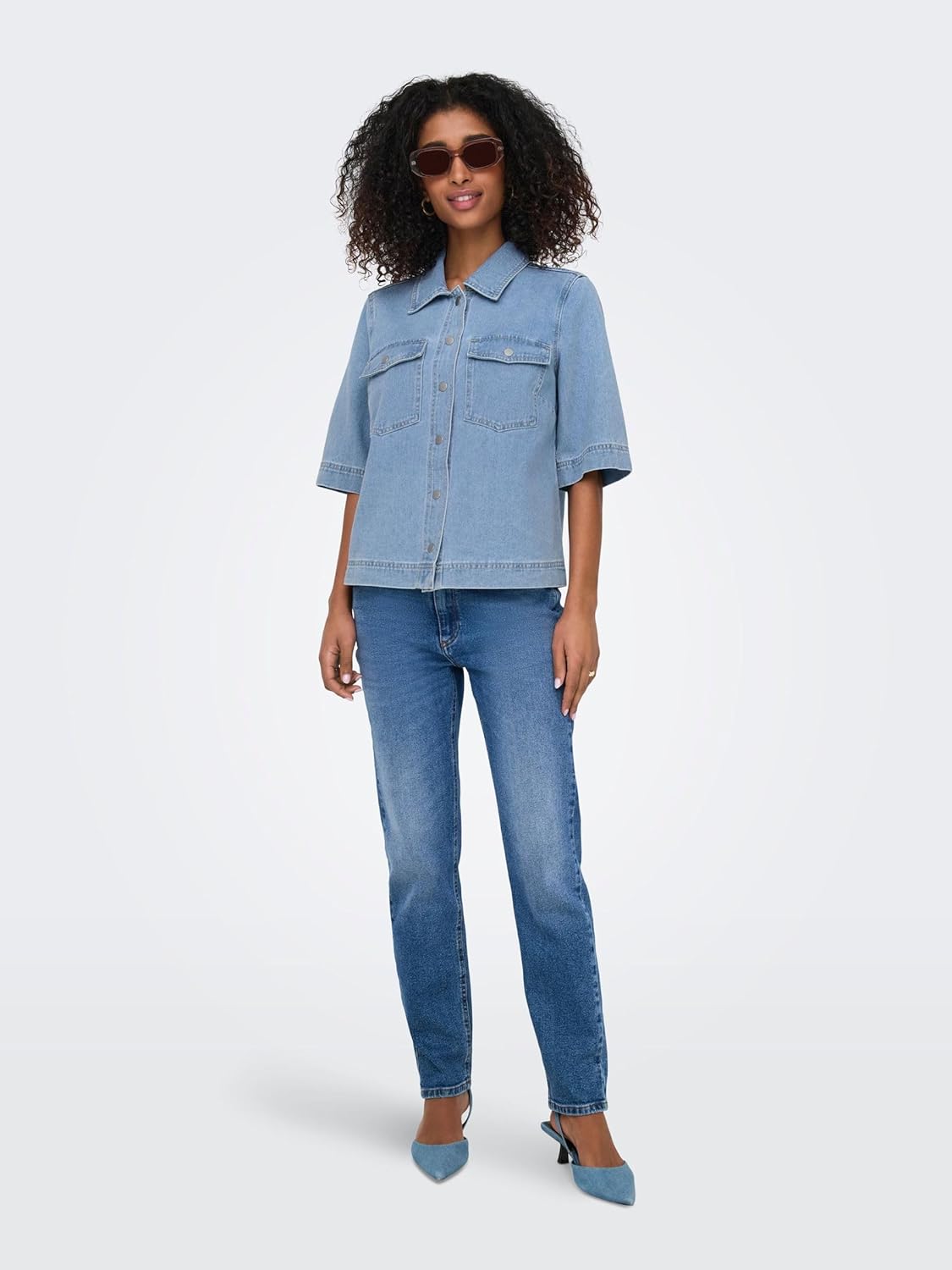 Thumbnail 5 de ONLY Denim Shirt ONLBELLE Denim Shirt - stile casual e versatilità per ogni stagione