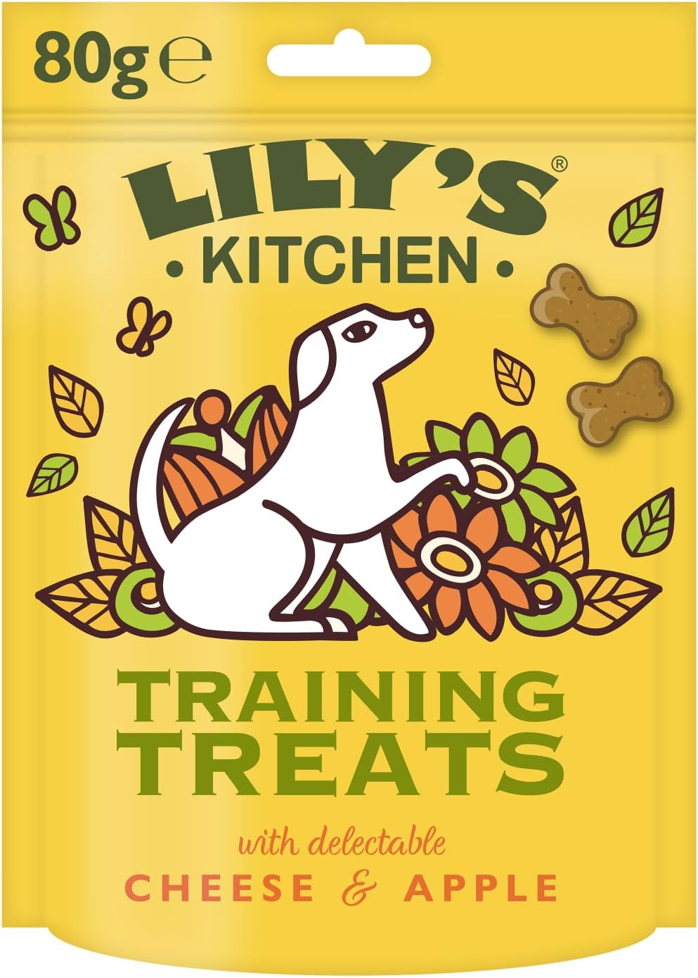 Detalle de Lily's Kitchen Friandises entraînement pomme et fromage 8×80 g