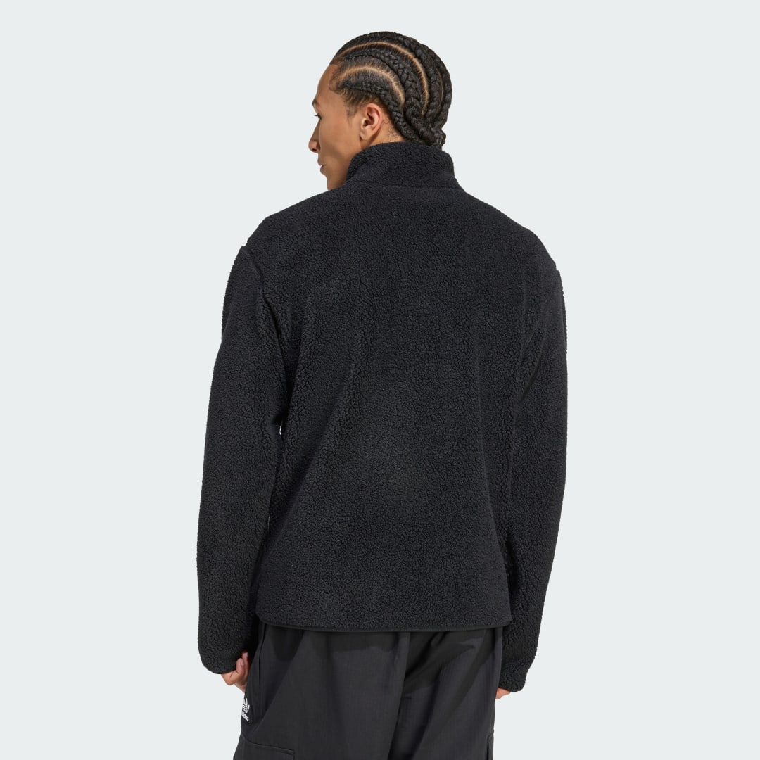 Detalle 2 de Sudadera de felpa Trefoil Essentials Teddy de Adidas
