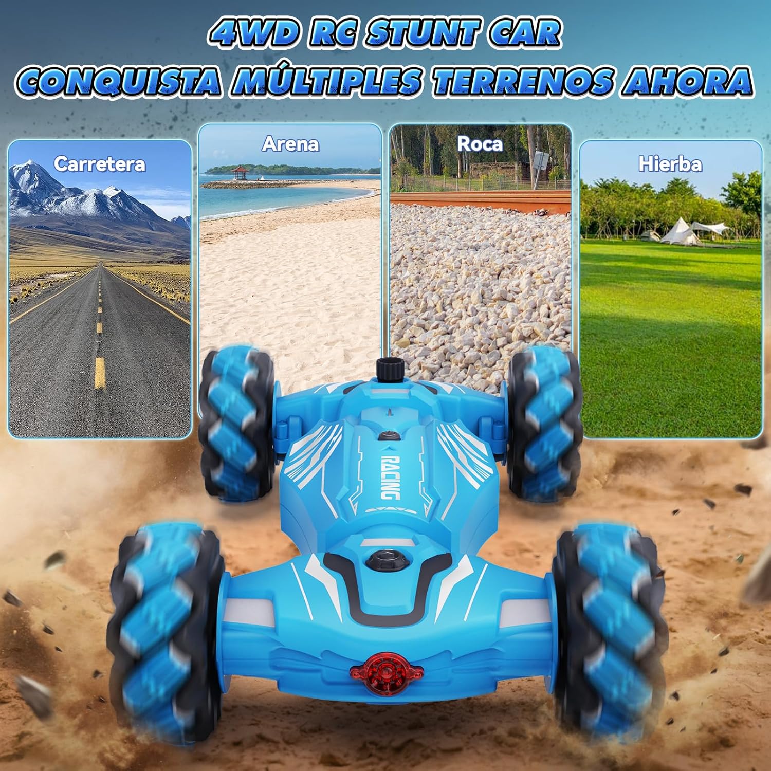 Thumbnail 4 de Dysaim Coche Teledirigido 4WD 360° Azul