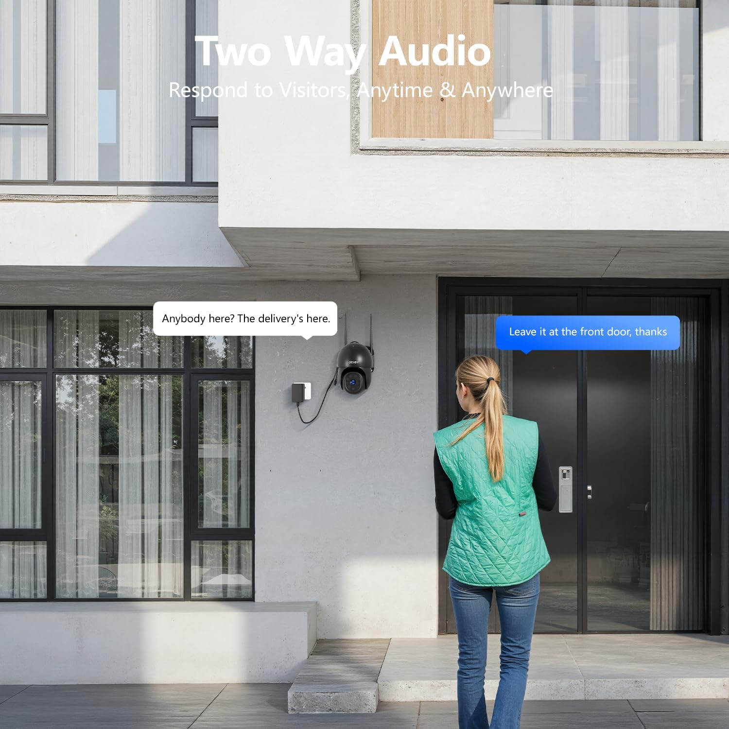 Thumbnail 4 de REIGY REIGY 8MP Telecamera PT WiFi esterna 360° con visione notturna a colori e allarme app