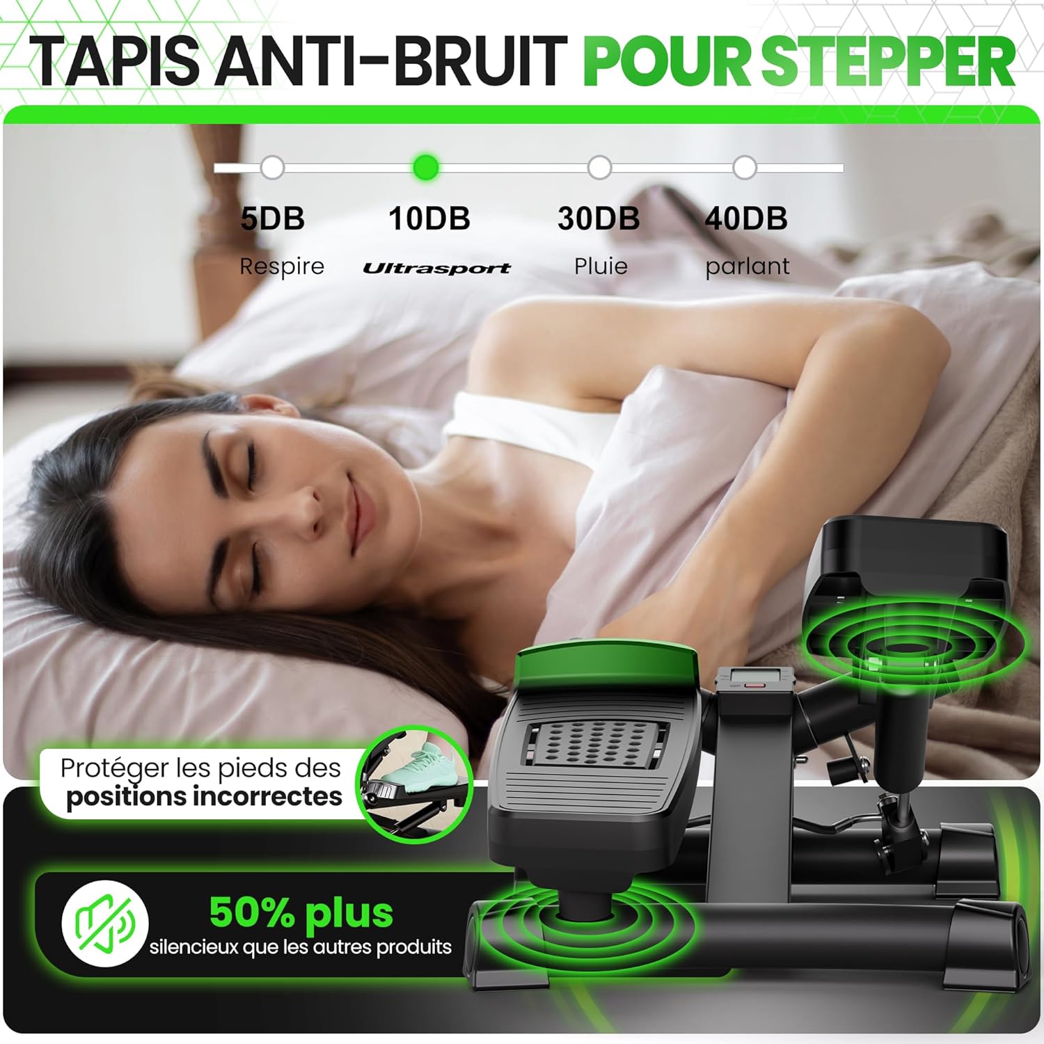 Thumbnail 4 de Mini stepper Fitness 100 kg