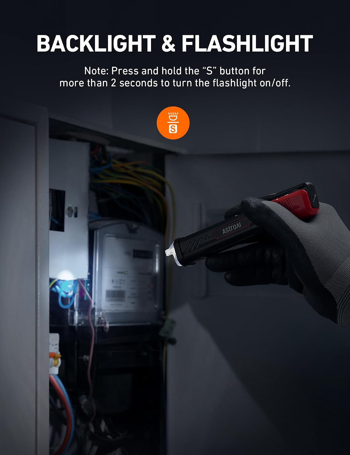 Detalle 2 de AstroAI VTS1000H Non-Contact Voltage Tester with Screwdriver, Dual Range