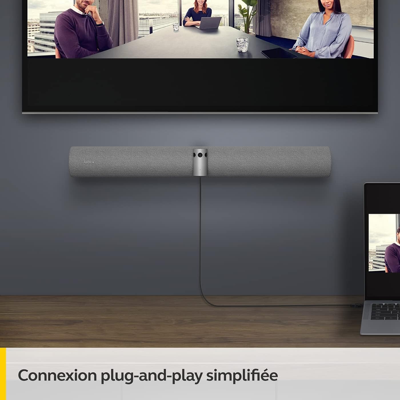 Detalle 2 de Barre vidéo panoramique 4K Jabra PanaCast 50 – Caméra de visioconférence pour petites et moyennes salles