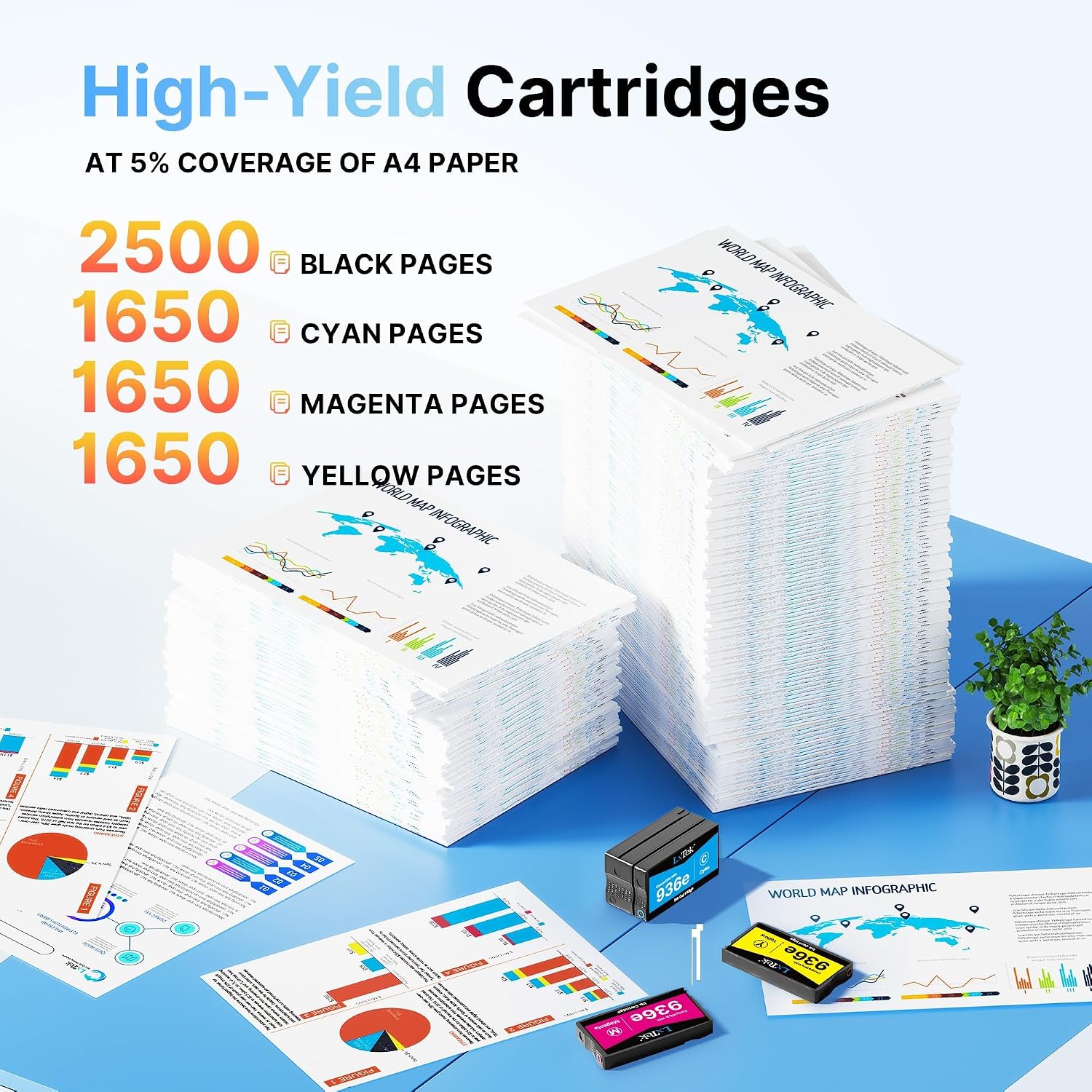 Thumbnail 2 de LxTek 936XL Ink Cartridge Combo Pack