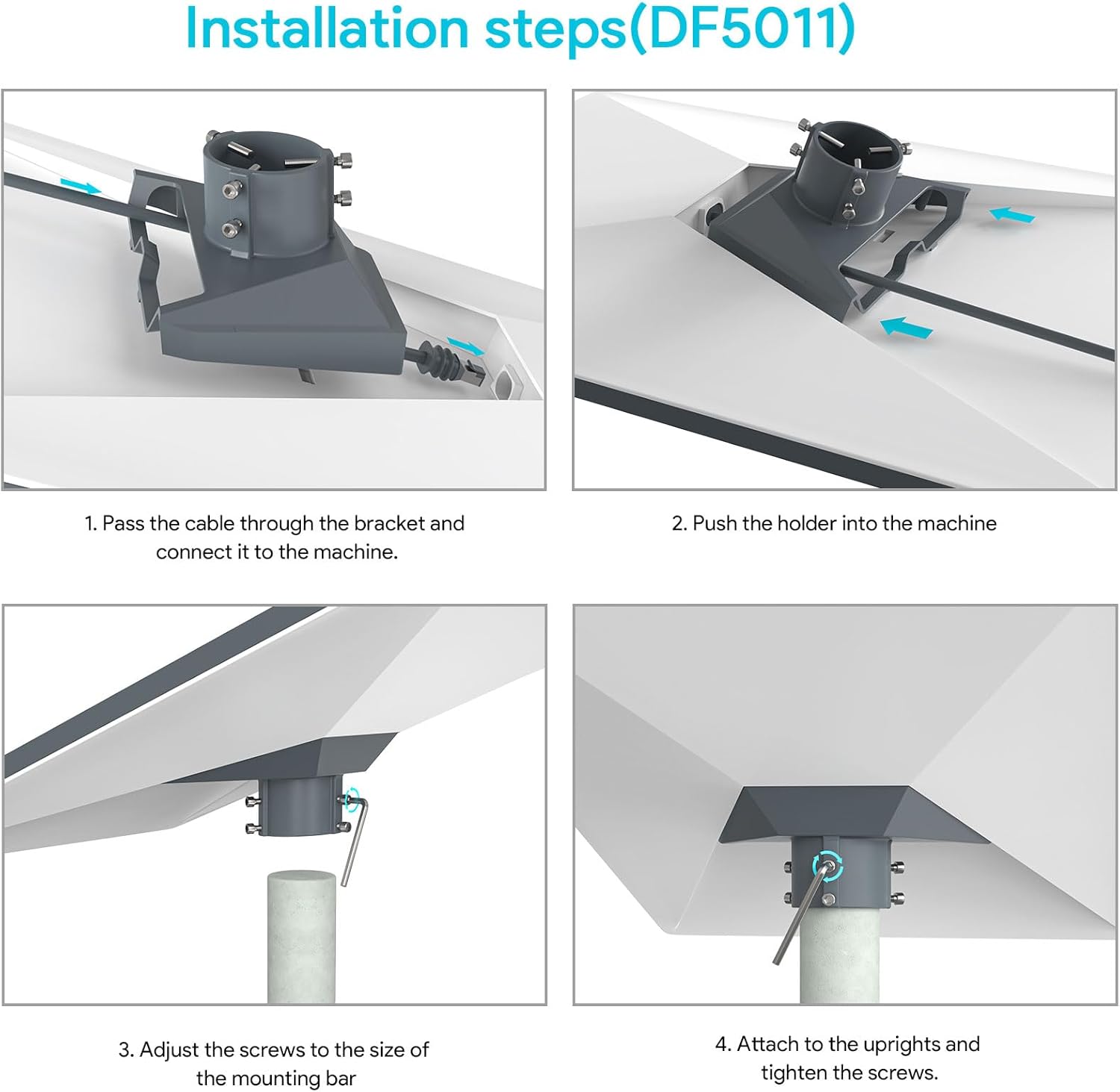 Thumbnail 3 de WXPSKY Starlink Pole Mount Gen 3 (aluminium alloy) for Gen 3 Dishy