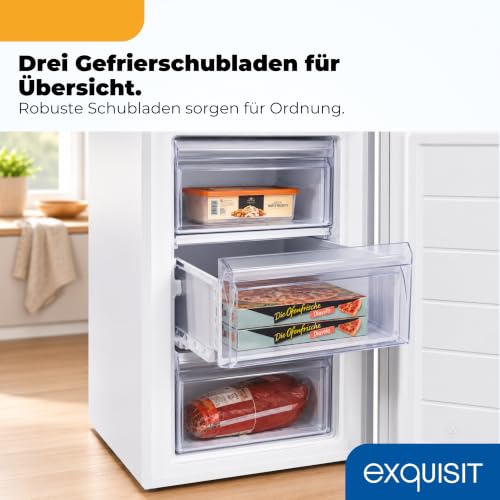 Detalle de Exquisit GS581-040Cweiss Gefrierschrank – 87 L Nutzinhalt, 85,5 cm Höhe