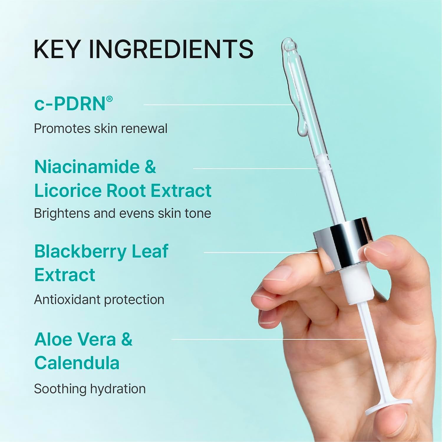Detalle 2 de REJURAN Turnover Ampoule c-PDRN Face Serum, 1.69 fl oz
