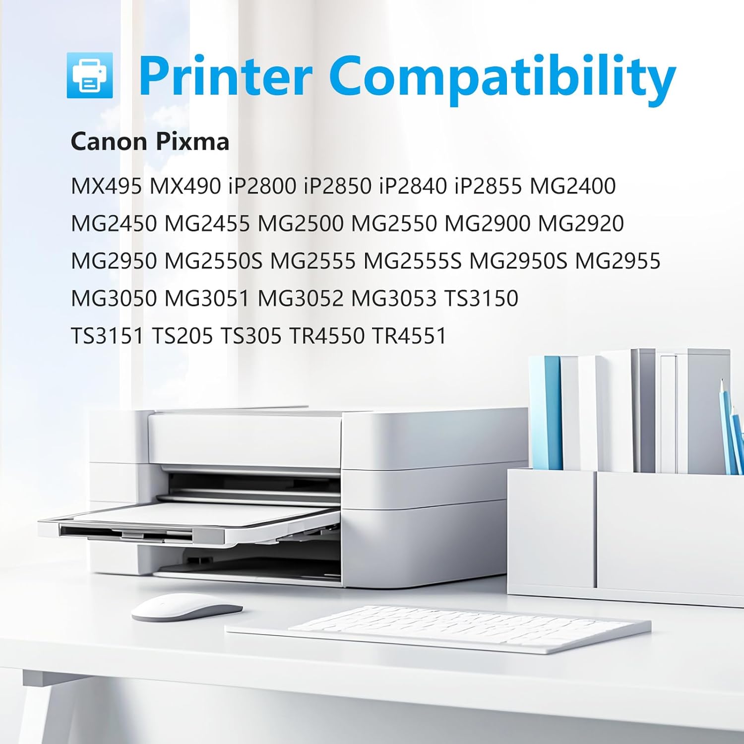 Thumbnail 1 de BunToner 545XL / 546XL Sostituzione per Canon: kit nero e colore per Pixma MX495, TS3150, MG2550S, TR4550