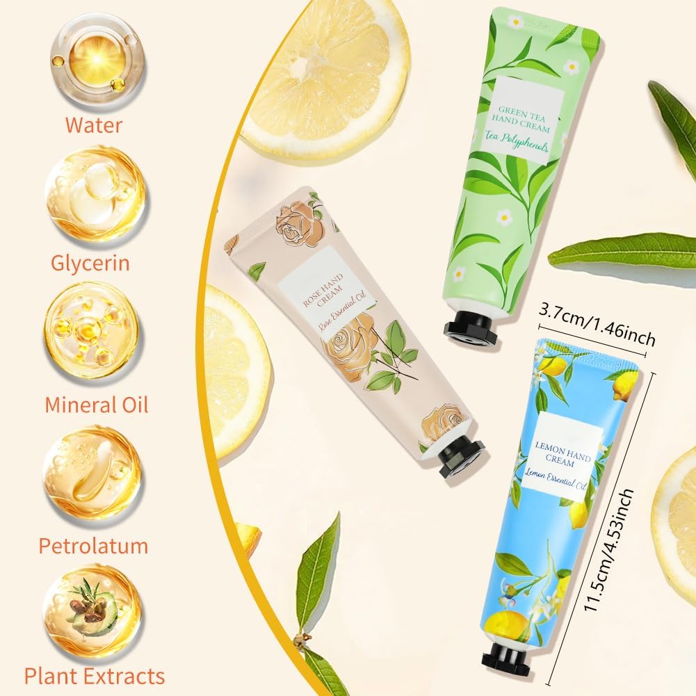 Detalle 2 de AYBUY Mini Crema Mani Idratante – set da 24 x 30 ml, riparatrice per mani secche e screpolate