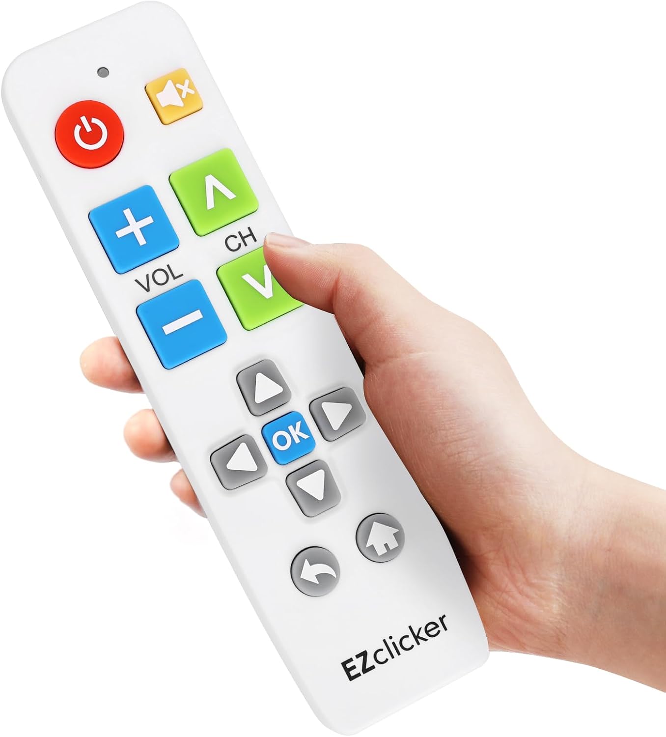 Samsung Replacement TV Remote with Big Button (White) for Samsung TVs