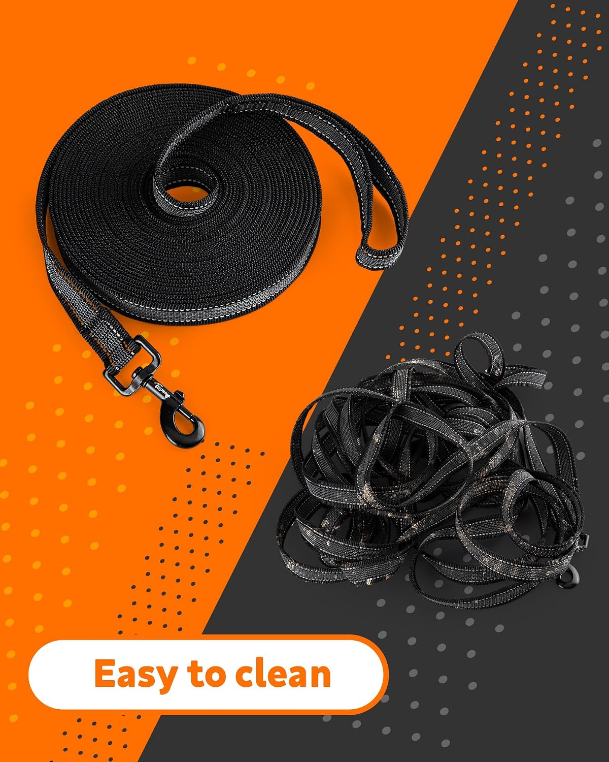 Detalle 2 de Toozey Dog training lead 15m 2.5cm longline