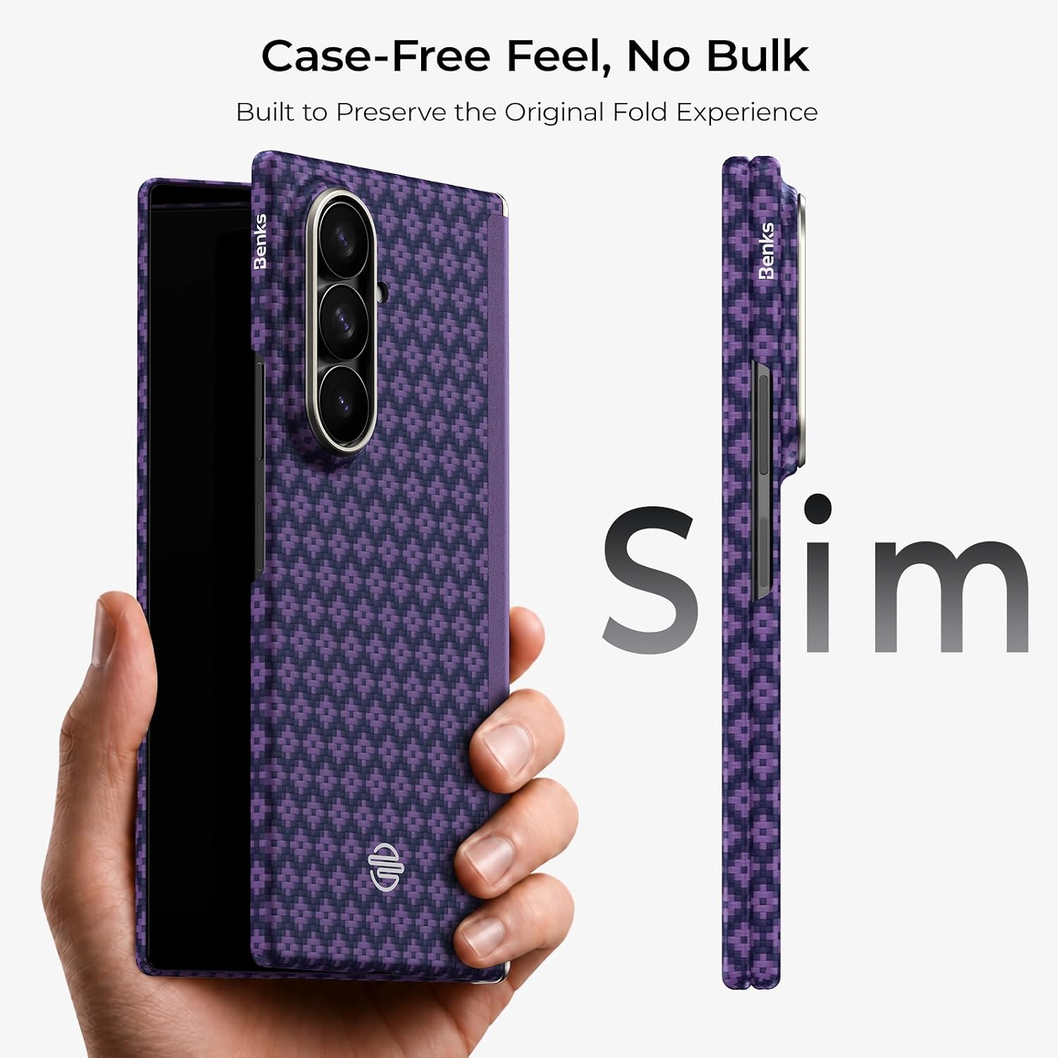 Detalle de BENKS ArmorGrid Air Grand Combo Case for Galaxy Z Fold 8 Ultra, Kevlar