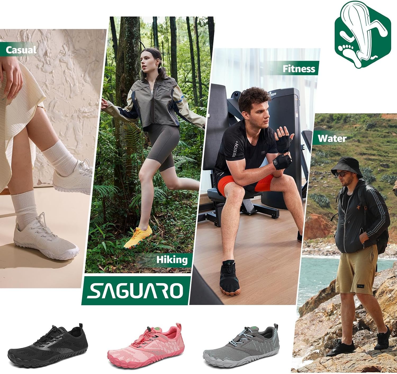 Detalle 2 de SAGUARO Barfußschuhe mit breitem Zehenraum