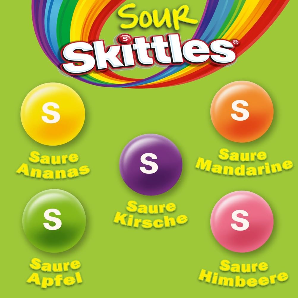 Thumbnail 4 de Skittles Crazy Sours – Vegane Saure Fruchtbonbons in Großpackung 14x38g