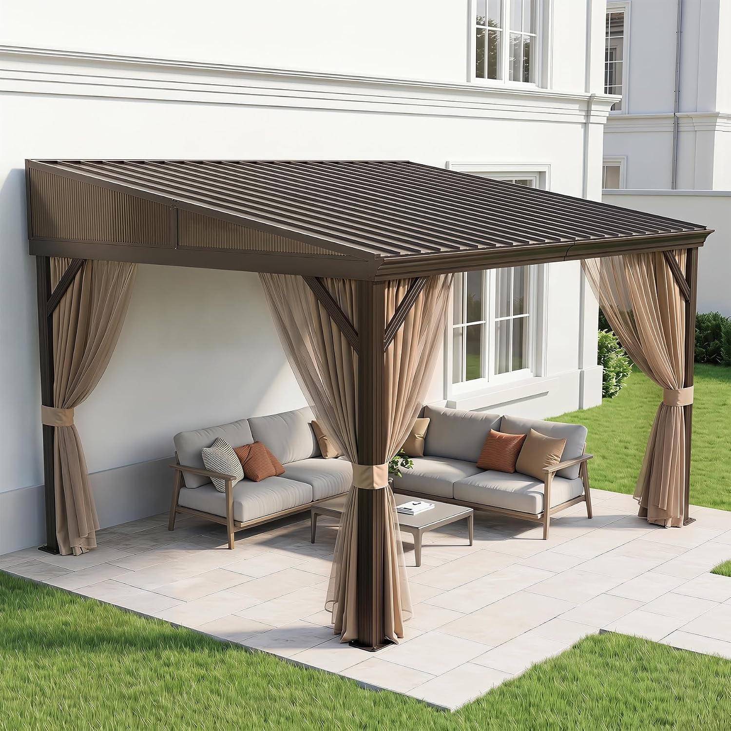 Detalle de Domi Wall-Mounted Gazebo 8 x 12