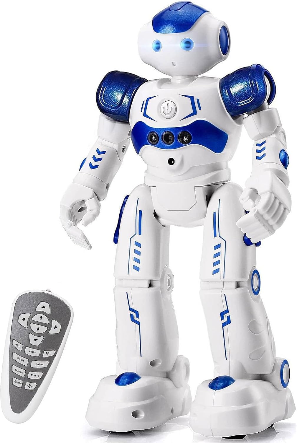Detalle de KingsDragon Remote-Control Robot Toy with Gesture Control and 50-Action Programming