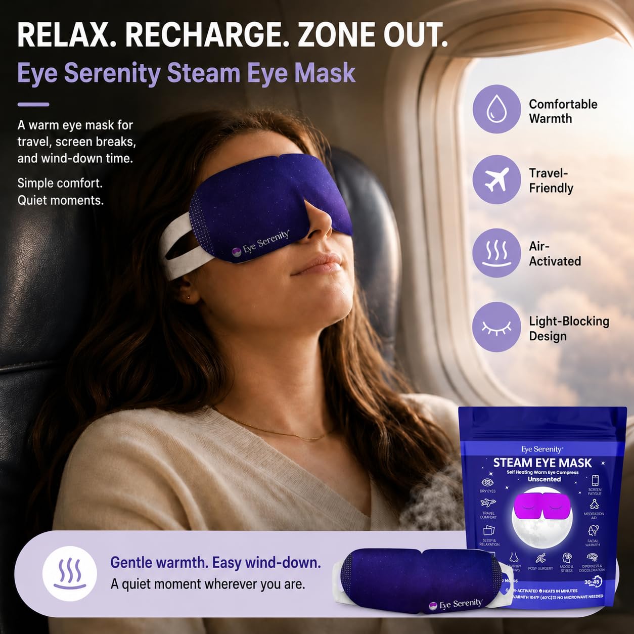 Thumbnail 4 de Self Heating Warm Compress Steam Eye Mask 15-pack
