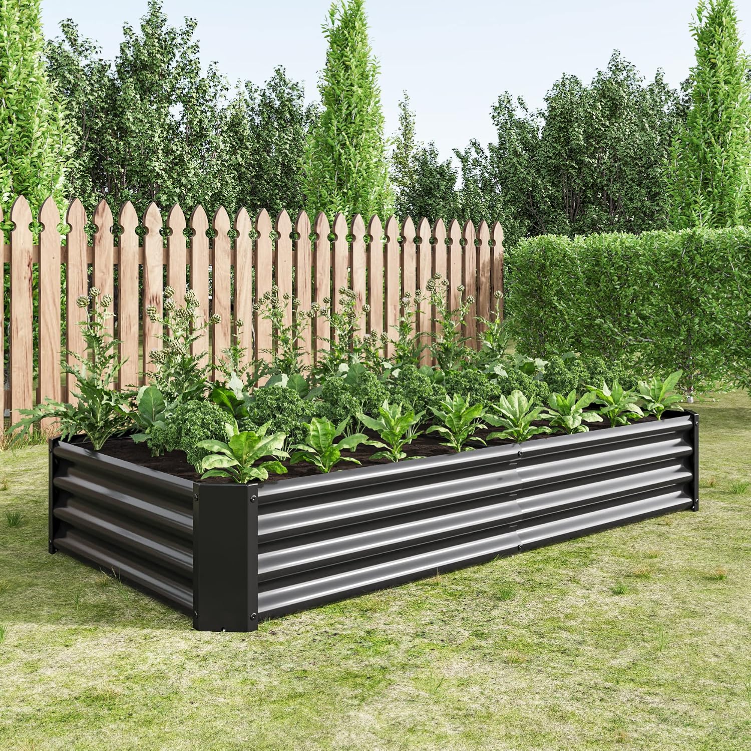 Detalle de FOUBAM Raised Garden Bed, 6 x 3 x 1 ft