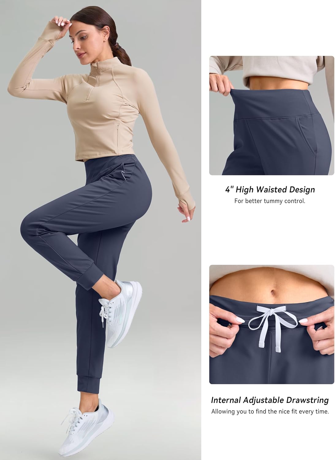Thumbnail 6 de G Gradual Women's Fleece-Lined Joggers, High-Waisted Water-Resistant Winter Pants
