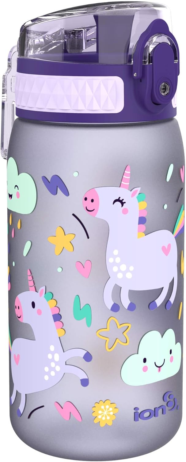 Detalle de Ion8 Borraccia Bambini Unicorni 400 ml: senza perdite e senza BPA