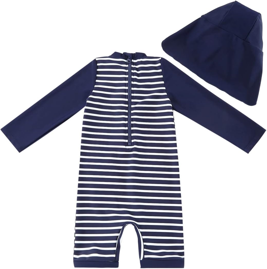 Detalle 2 de UMELOK Baby Badeanzug mit Sonnenhut UV Schutz (UPF 50+) für Jungen