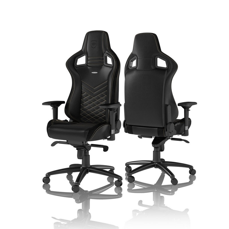 Detalle 2 de noblechairs Epic silla gaming acolchada negro/dorado