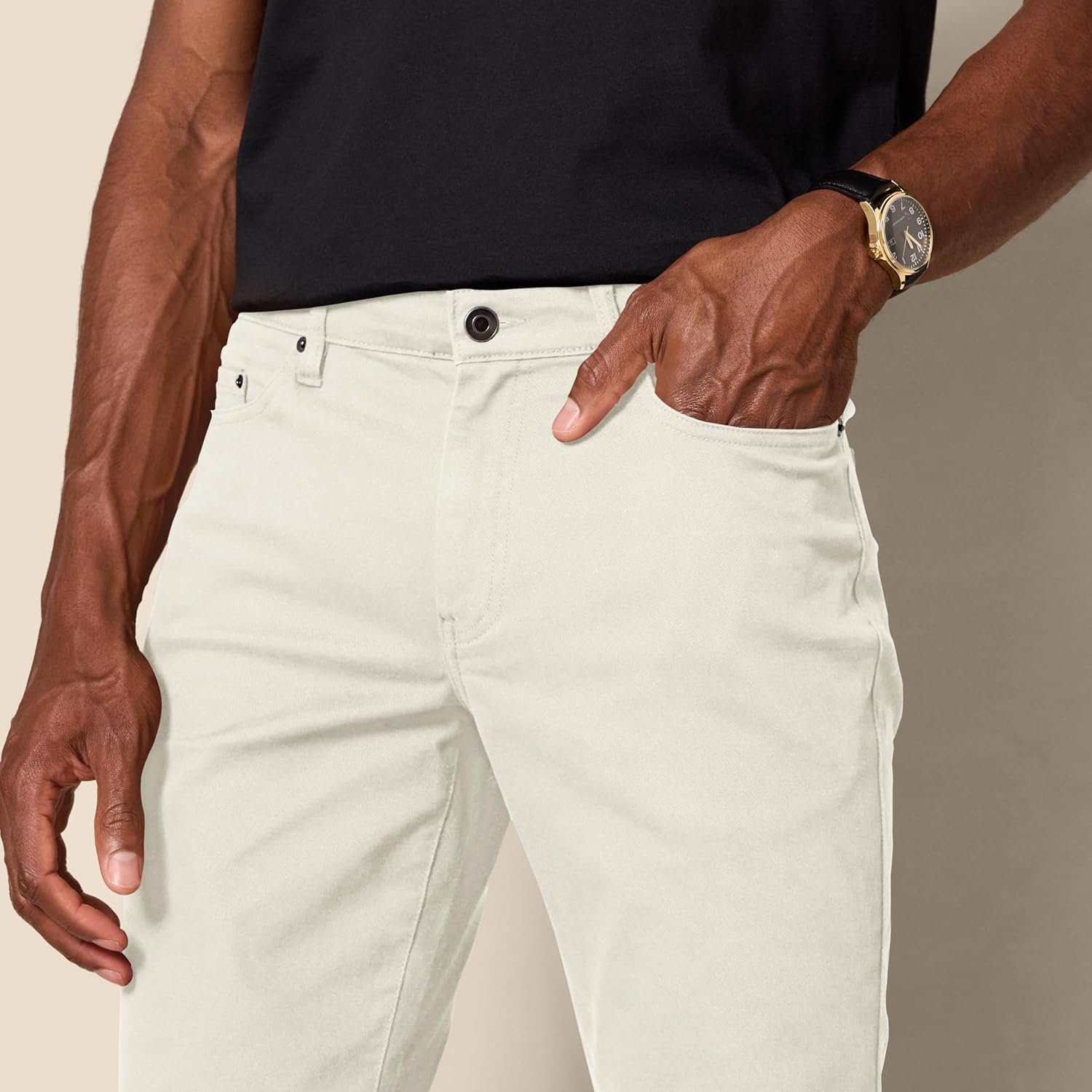 Thumbnail 3 de Amazon Essentials Men’s Slim-Fit 5-Pocket Stretch Twill Trousers