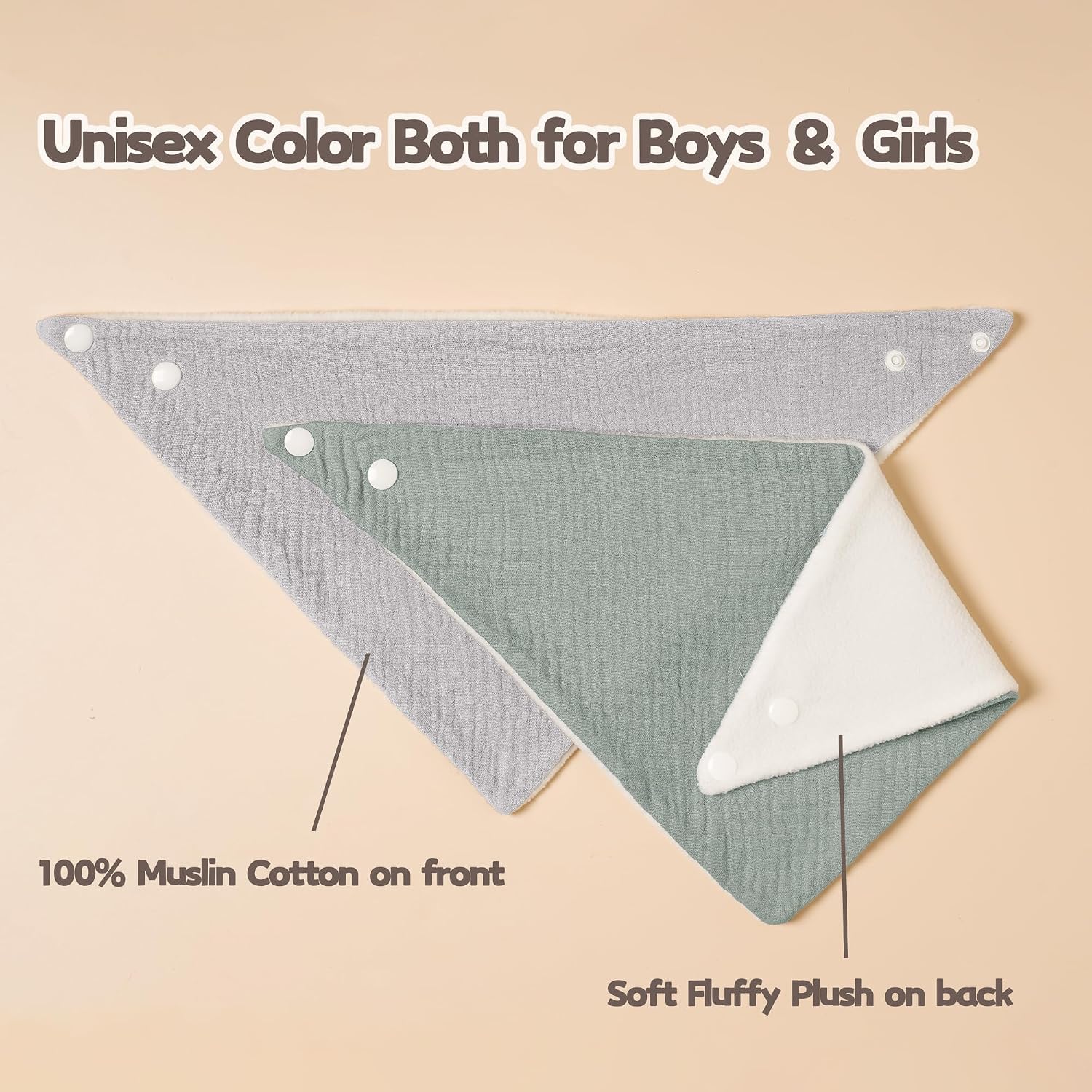 Thumbnail 5 de Susurration Muslin Baby Drool Bibs 6 Pack