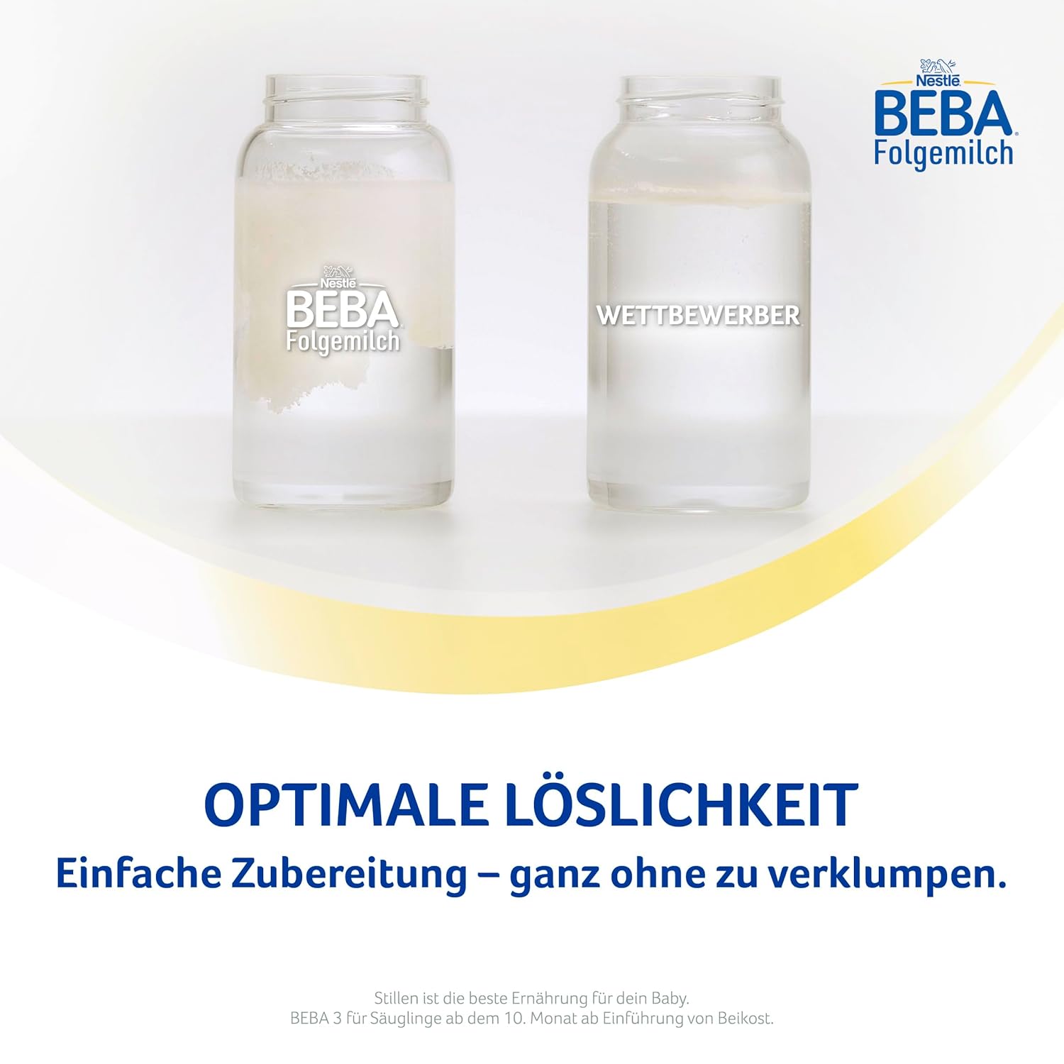 Detalle 2 de BEBA 3 Folgemilch ab dem 10. Monat – 3er Pack (3 × 800 g) mit 5 HMO-Komplex