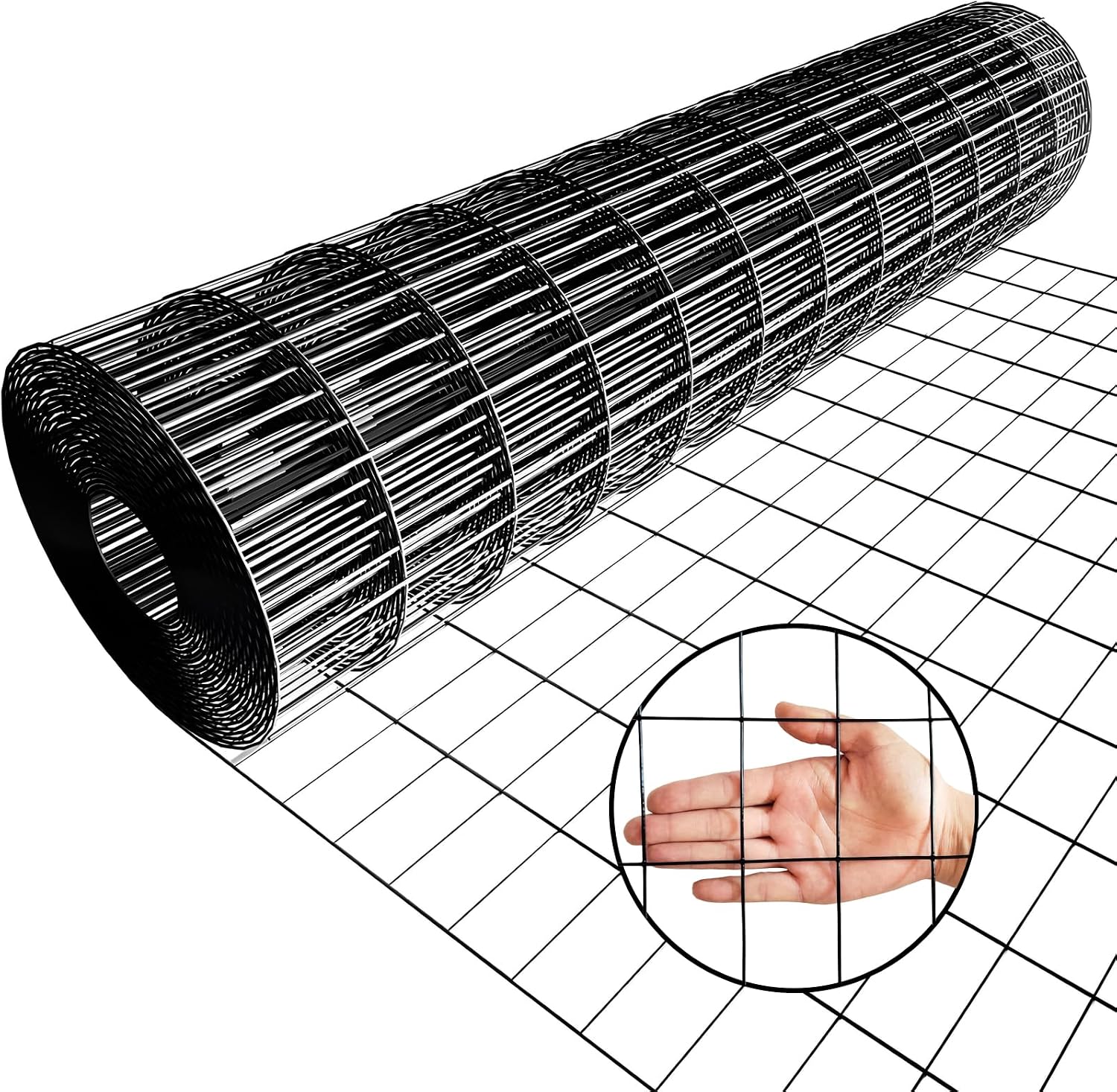 Detalle de ARIFARO 1.42m x 15.2m Wire Mesh Fencing in PVC Coating