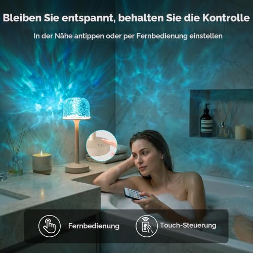 Thumbnail 6 de UPXNBOR Duschlampe Wasserdicht: Ocean- und Sternenhimmel-Projektor für Bad und Schlafzimmer