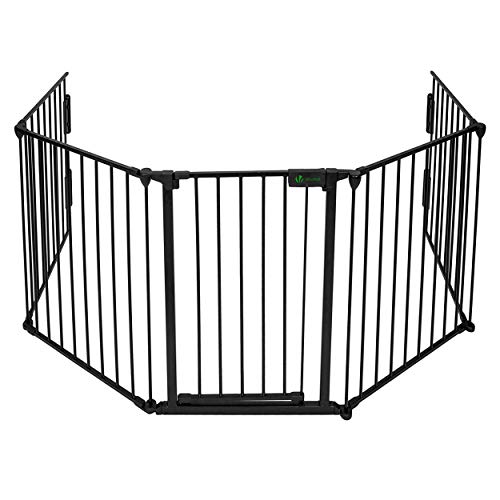Detalle de VOUNOT Barrière de Sécurité Pliable Grande Version 3M – Barrière de Protection cheminée 5 Panneaux Pré-assemblé