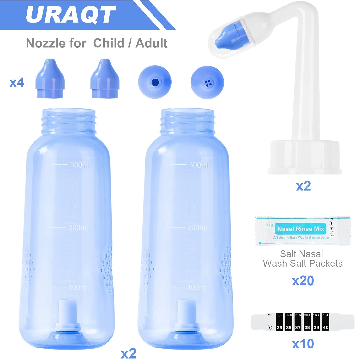 Thumbnail 5 de URAQT Lavado Nasal 2x300ml Neti Pot