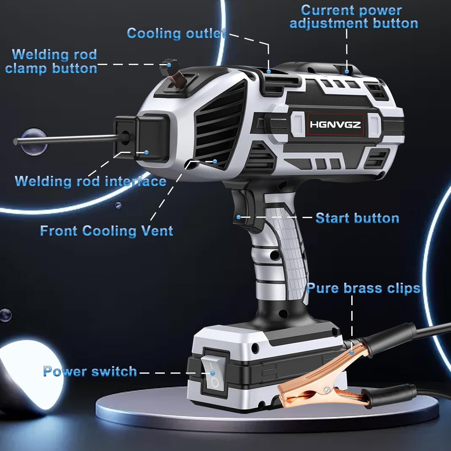 Thumbnail 4 de Handheld 20–120A 110V Stick Welder with Rods