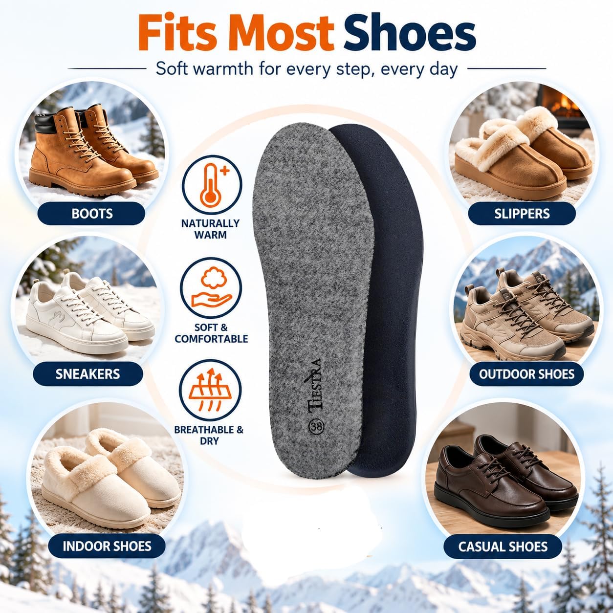 Thumbnail 6 de Merino Wool Insoles, EU 42/US 9