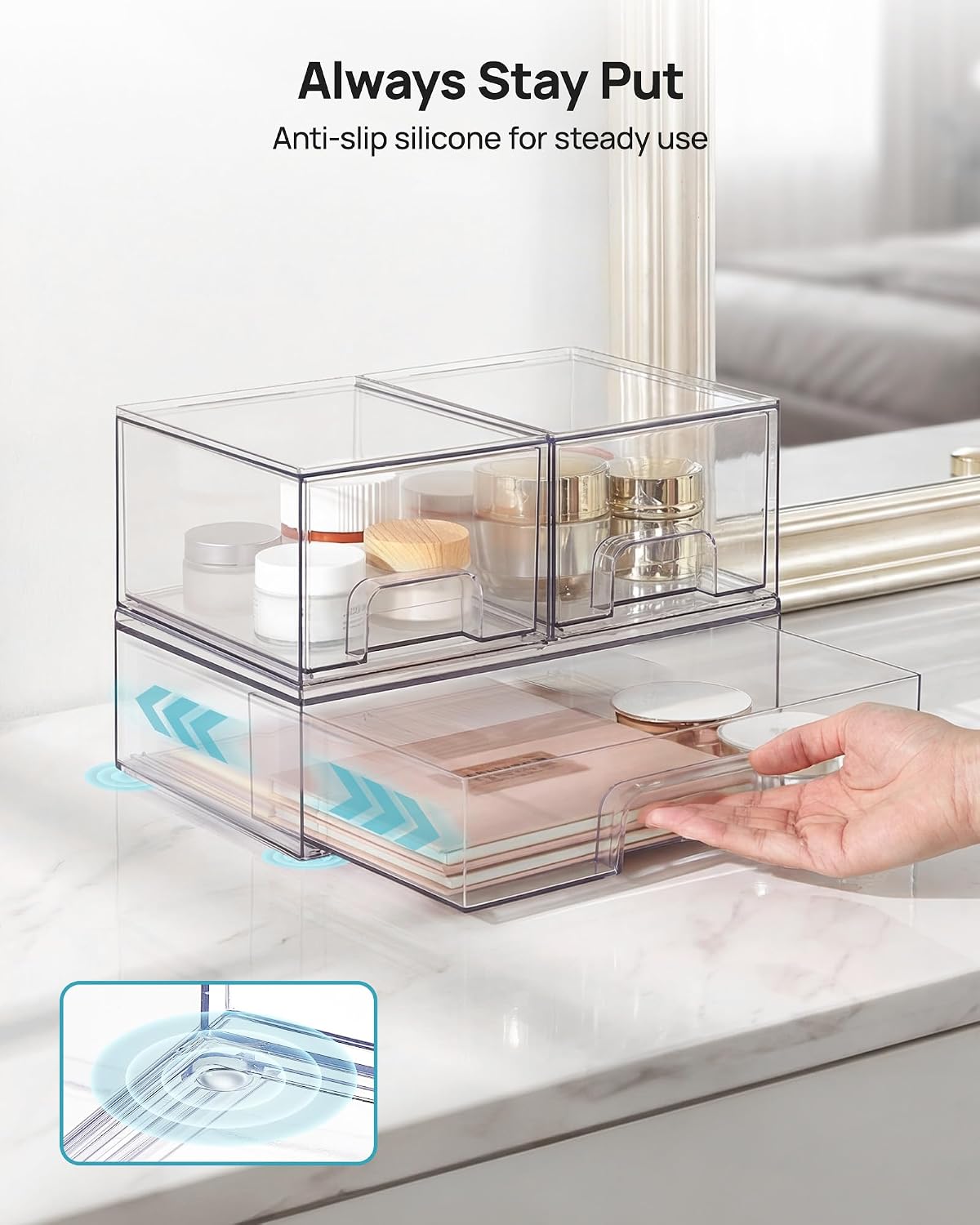 Thumbnail 6 de Vtopmart Drawer Organizers, Plastic