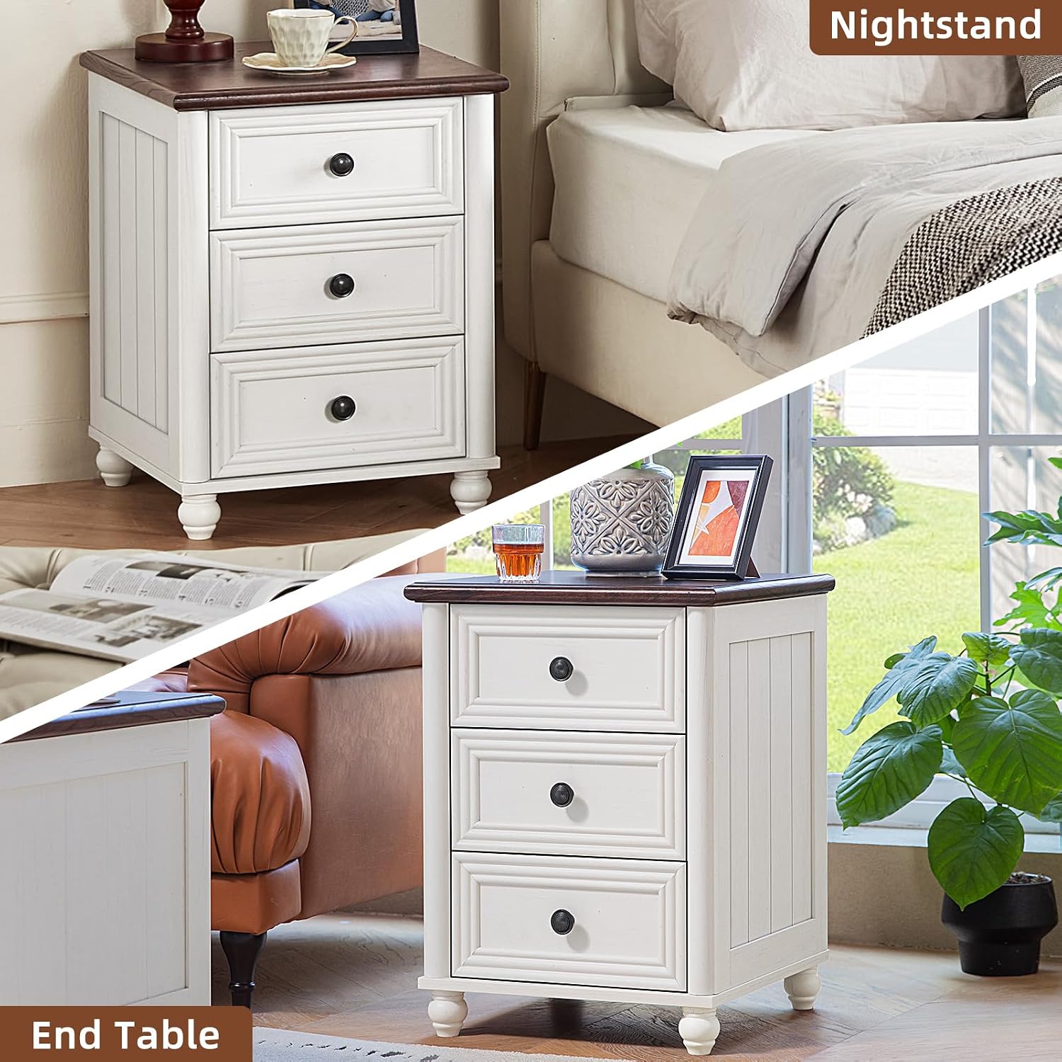 Thumbnail 6 de RWYHG Nightstand with 3 Drawers